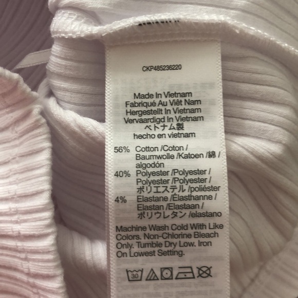 Madewell Ribbed Off The Shoulder Top White NWT M - Picture 6 of 8